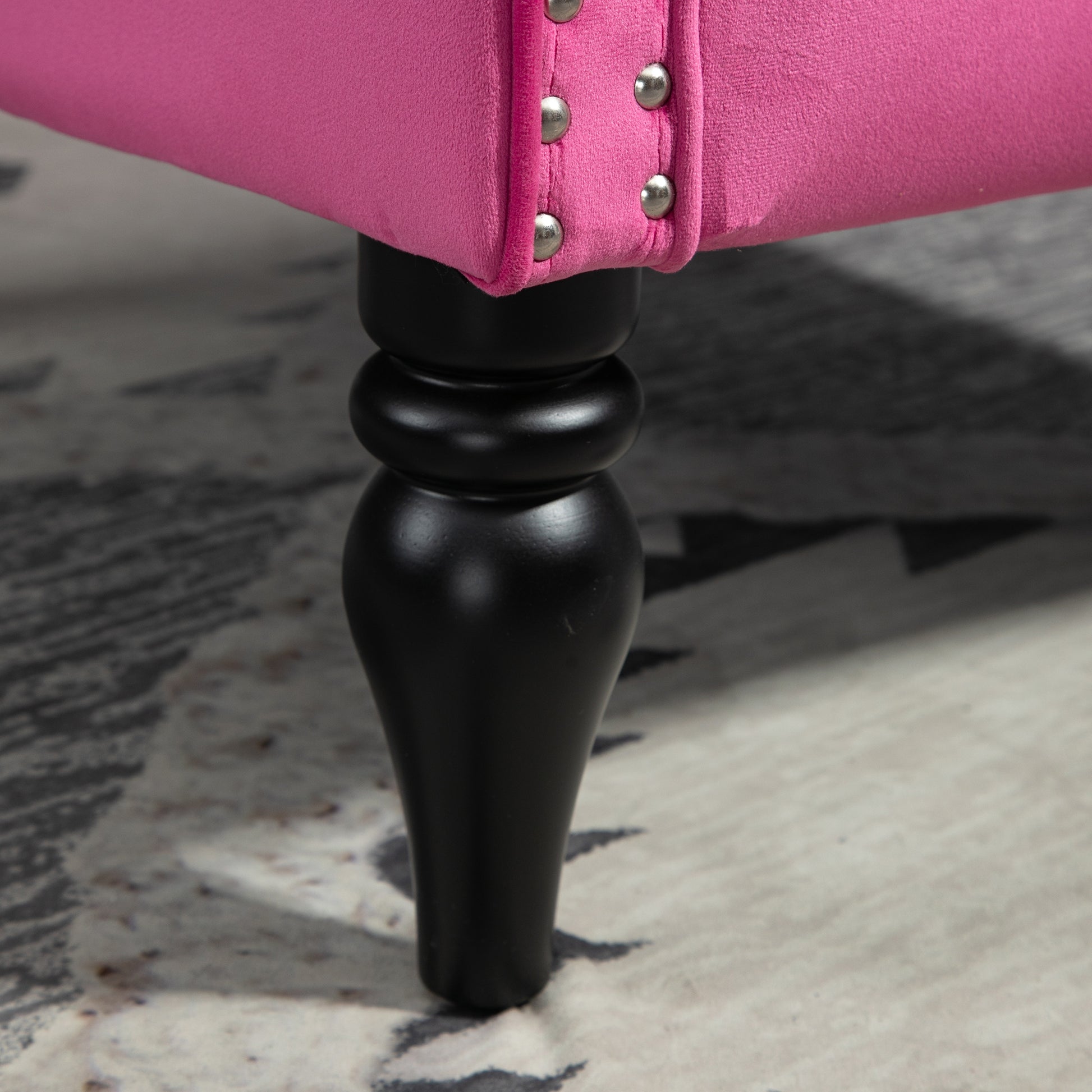 Coolmore Wood Frame Armchair, Modern Accent Chair Lounge Chair With Sturdy Wood Legs For Living Room Bedroom Red Red Primary Living Space Foam Velvet