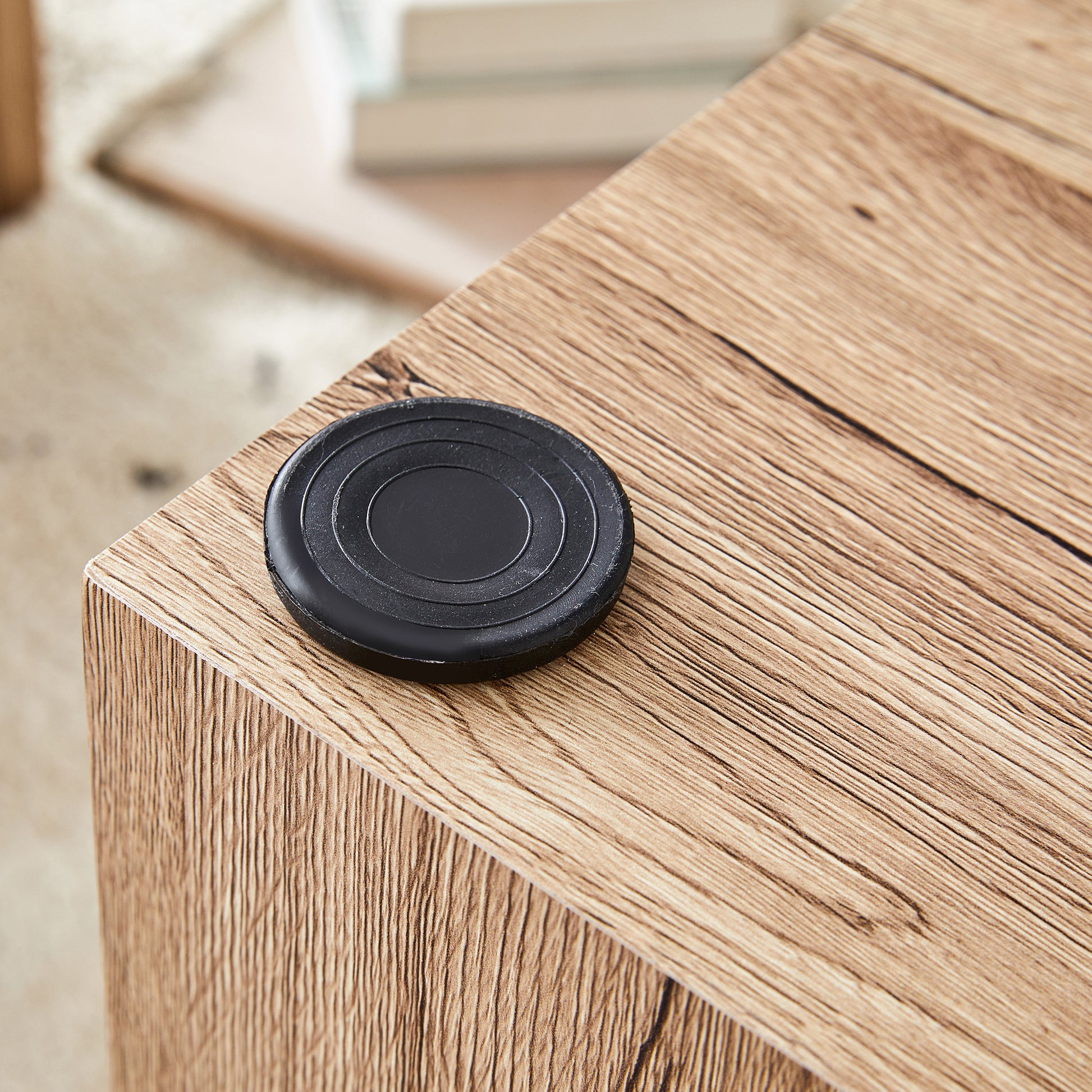 Elevate Your Living Space With This Modern Mdf Coffee Table That Showcases Smooth, Light Wood Color Texture Patterns. It Is Characterized By Stylish Design. Wood Mdf