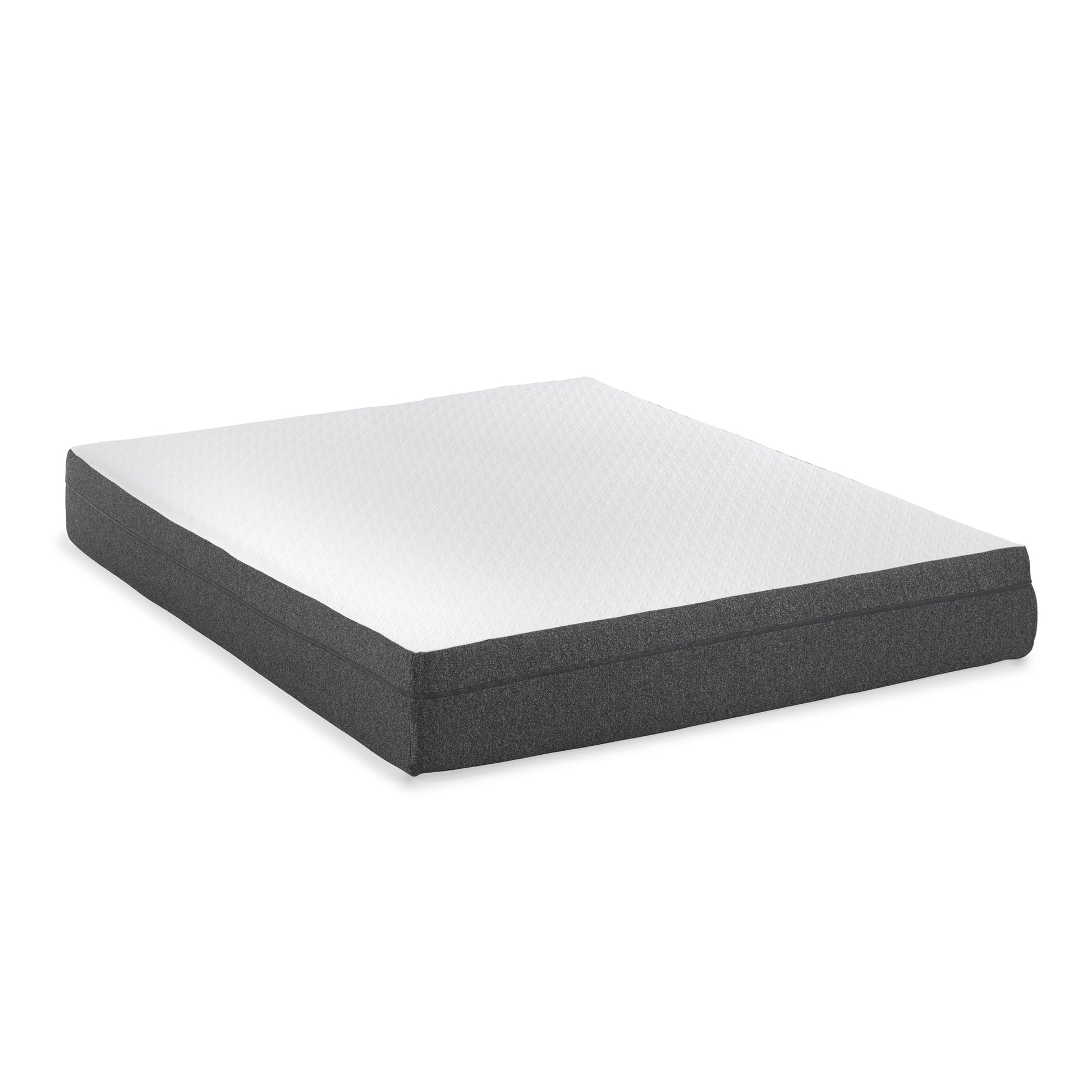 10" Rose Medium Gel Memory Foam Mattress With Edge Support And Air Grid Queen White Foam Queen