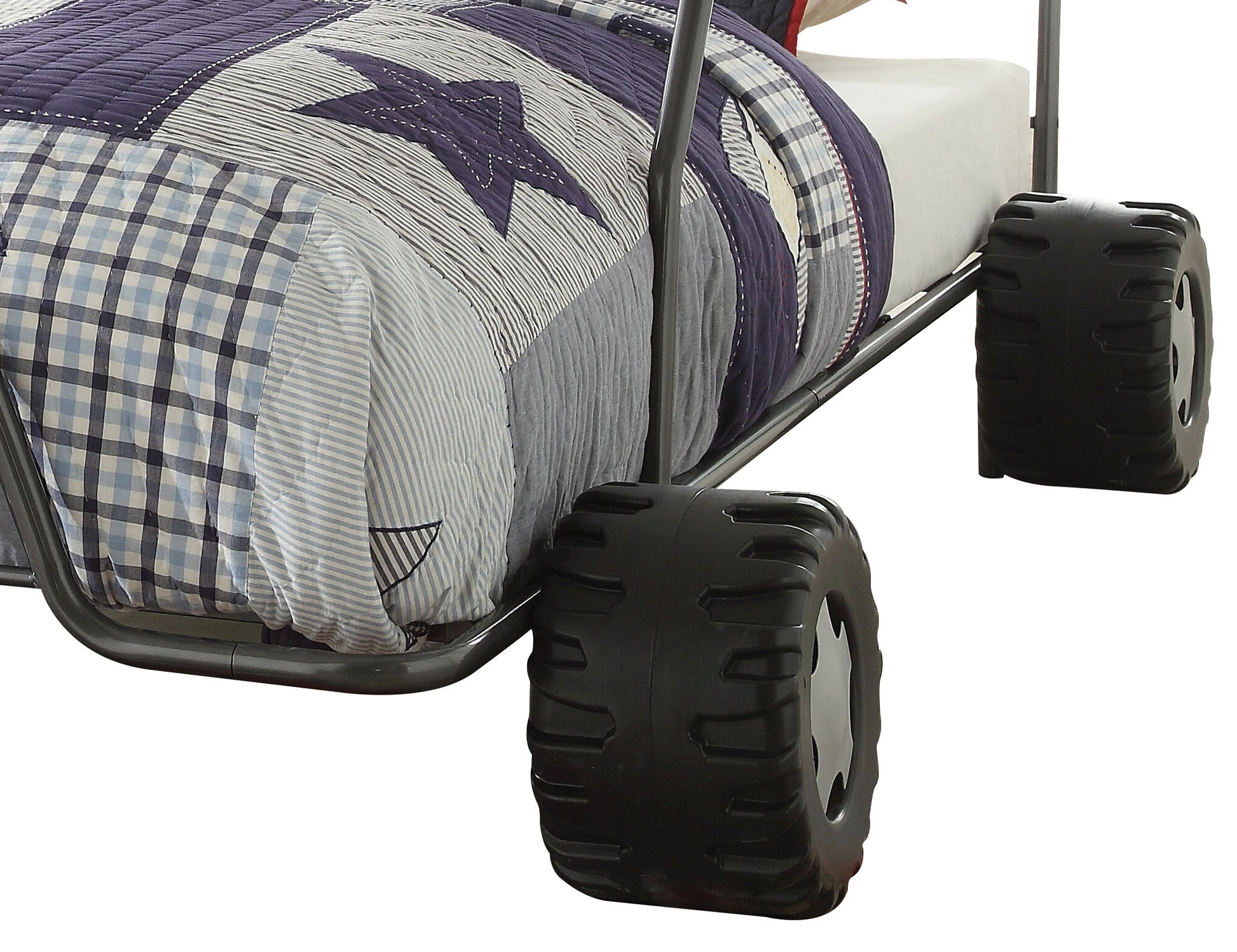 Gunmetal Twin Bed Box Spring Not Required Twin Gunmetal Metal Steel