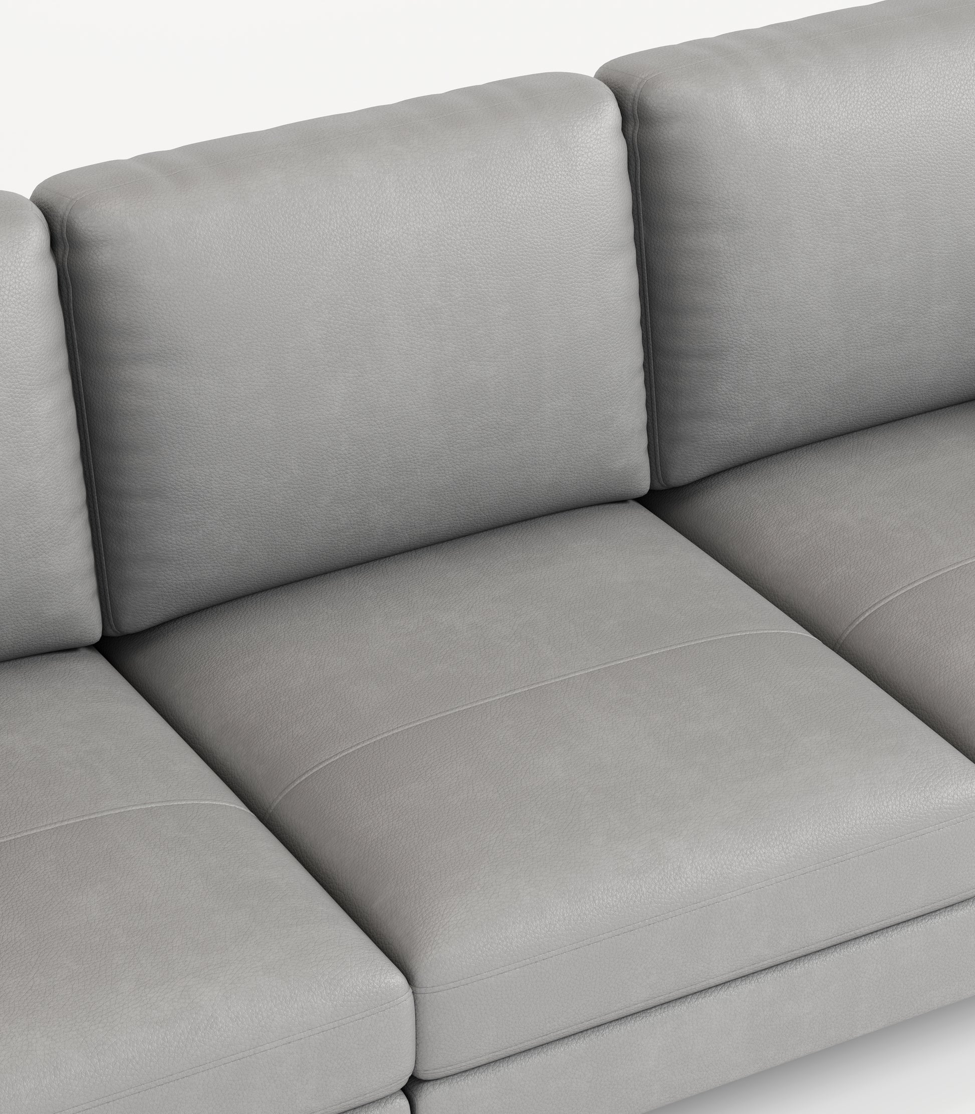 77" Light Gray Luxury Genuine Leather Match Contemporary Sofa With Usb Charger,3 Seats Comfy Coach For Living Room Home Office Light Gray Wood Primary Living Space American Design Foam Genuine Leather 3 Seat