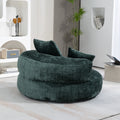 Coolmore Lazy Sofa Durable Comfort Lounger High Back Bean Bag Chair Couch With Three Pillows For Adults And Kids, Indoor & Outdoor, Single Gaming Sofa Chair For Bedroom,Office Emerald Chenille Emerald Foam Chenille 1 Seat