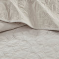 3 Piece Velvet Quilt Set Ivory King Cal King King Ivory Cotton