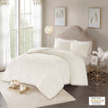 2 Piece Cotton Chenille Comforter Set Off White Twin Twin Xl Twin Off White Cotton