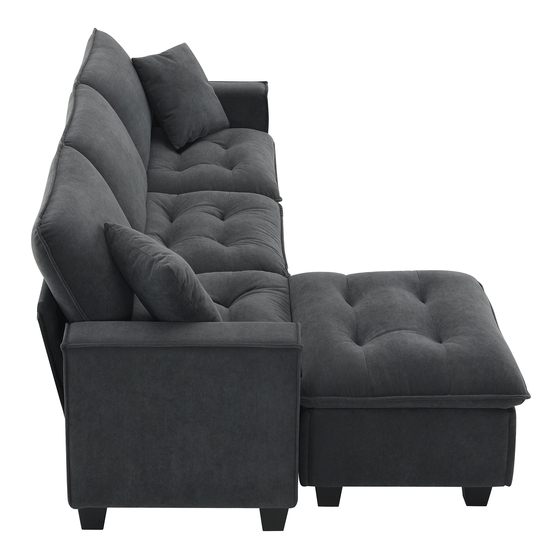 6006E Package Dark Gray Suede 1 Seat