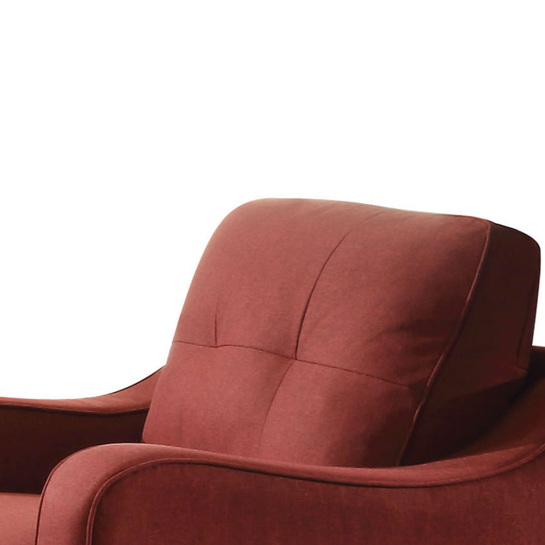 Red Accent Chair With Sloped Arm Red Primary Living Space Modern Wood Fabric