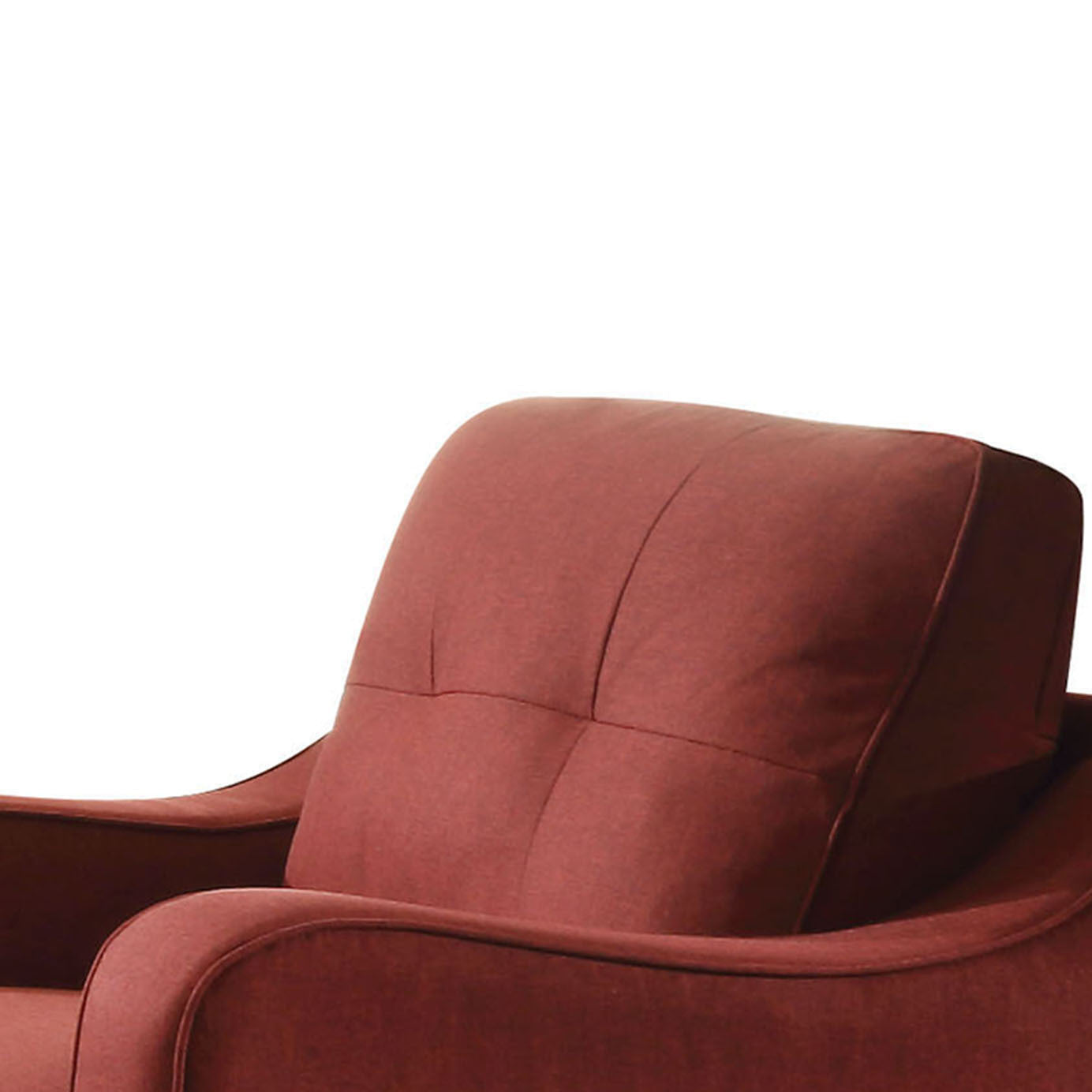 Red Accent Chair With Sloped Arm Red Primary Living Space Modern Wood Fabric