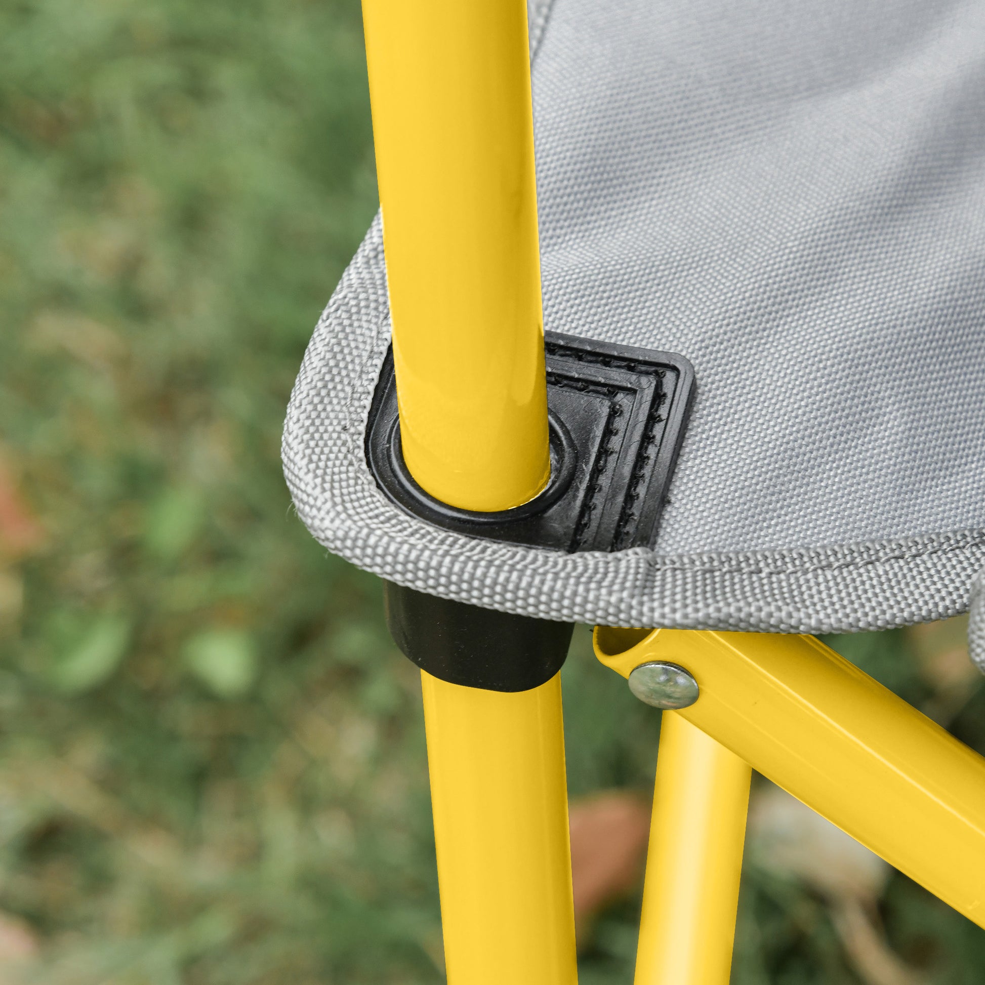 Outsunny Loveseat Style Camping Chair, Oversized Folding Lawn Chair With Carry Bag & Cup Holders, For Outdoor, Beach, Picnic, Hiking, Travel, Green & Gray Green Metal