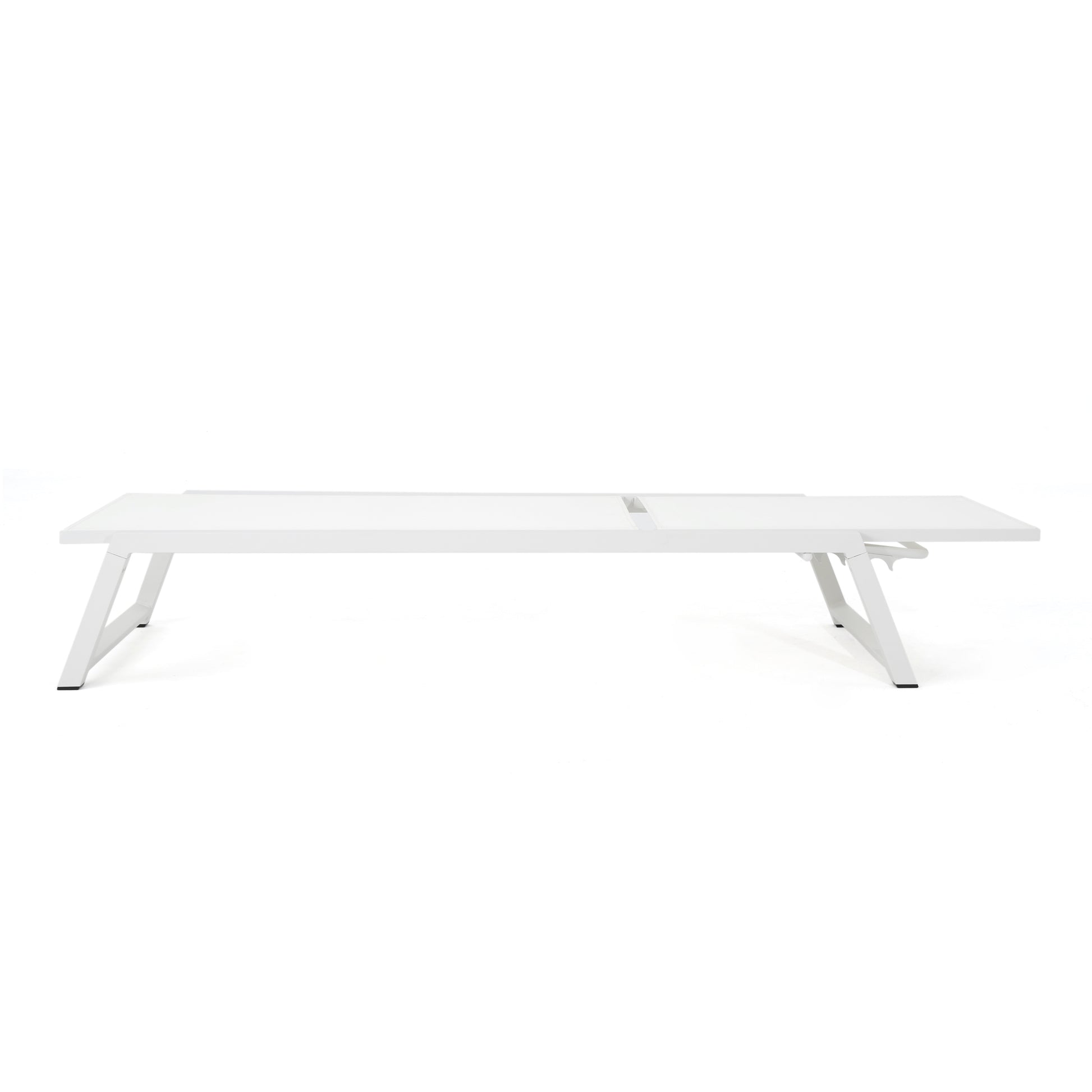 Myers Chaise Lounge Mp2 White Metal Mesh