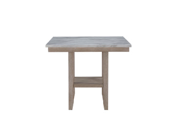 Claui Natural Bar Table Natural Solid Wood Mdf