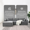 9587G Package Gray Chenille 1 Seat
