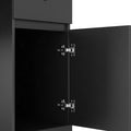 Computer Desk With Hutch & Bookshelf,Wood Executive Desk Teens Student Desk Writing Laptop Home Office Desk With Drawers,3 Ac Outlets And 2 Usb Charging Ports,Study Laptop Table For Home Black Black Mdf