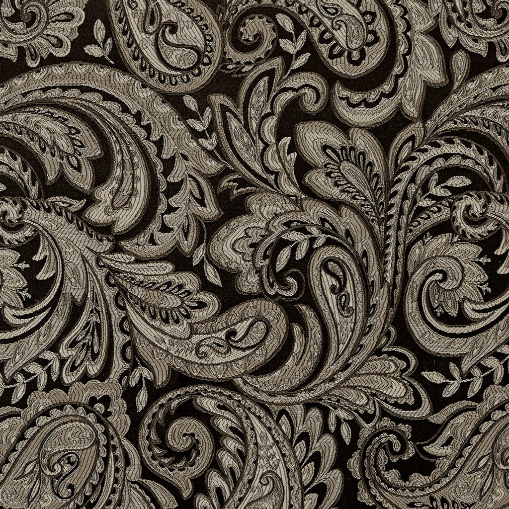 Jacquard Window Valance Black 50X18" Black Polyester