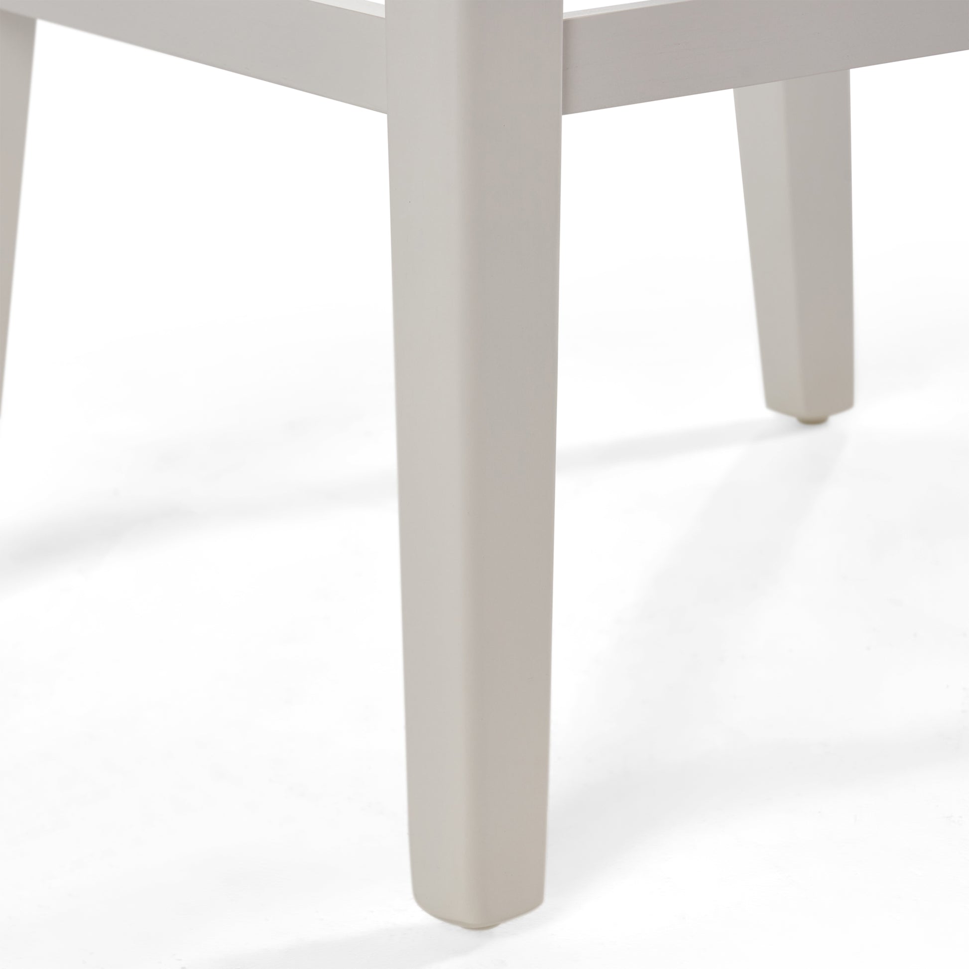 Counter Stool Set Of 2 White Fabric