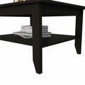 Sahara Coffee Table, Four Legs, One Shelf, Black Black Particle Board Particle Board