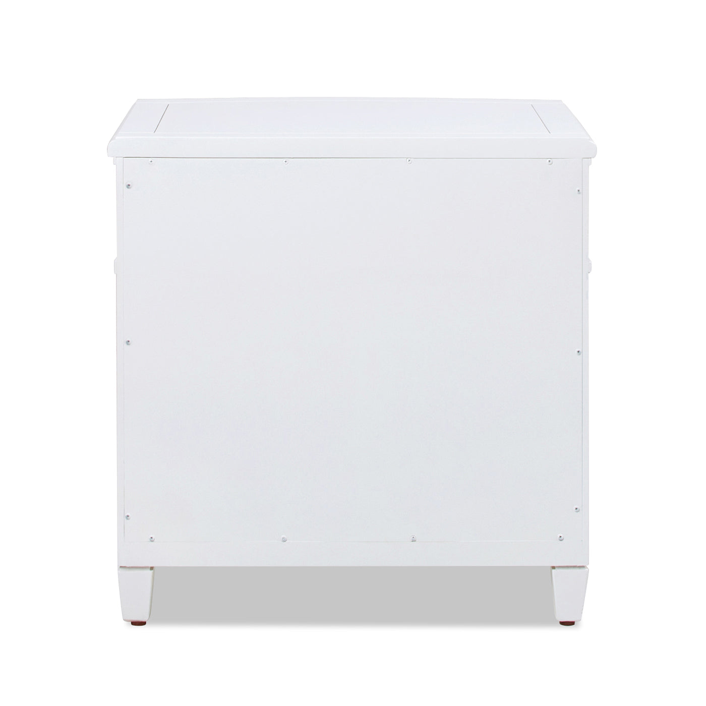 Dauphin 3 Drawer Accent End Table, Grey Cashmere Wood White Solid Wood Mdf Solid Wood Mdf