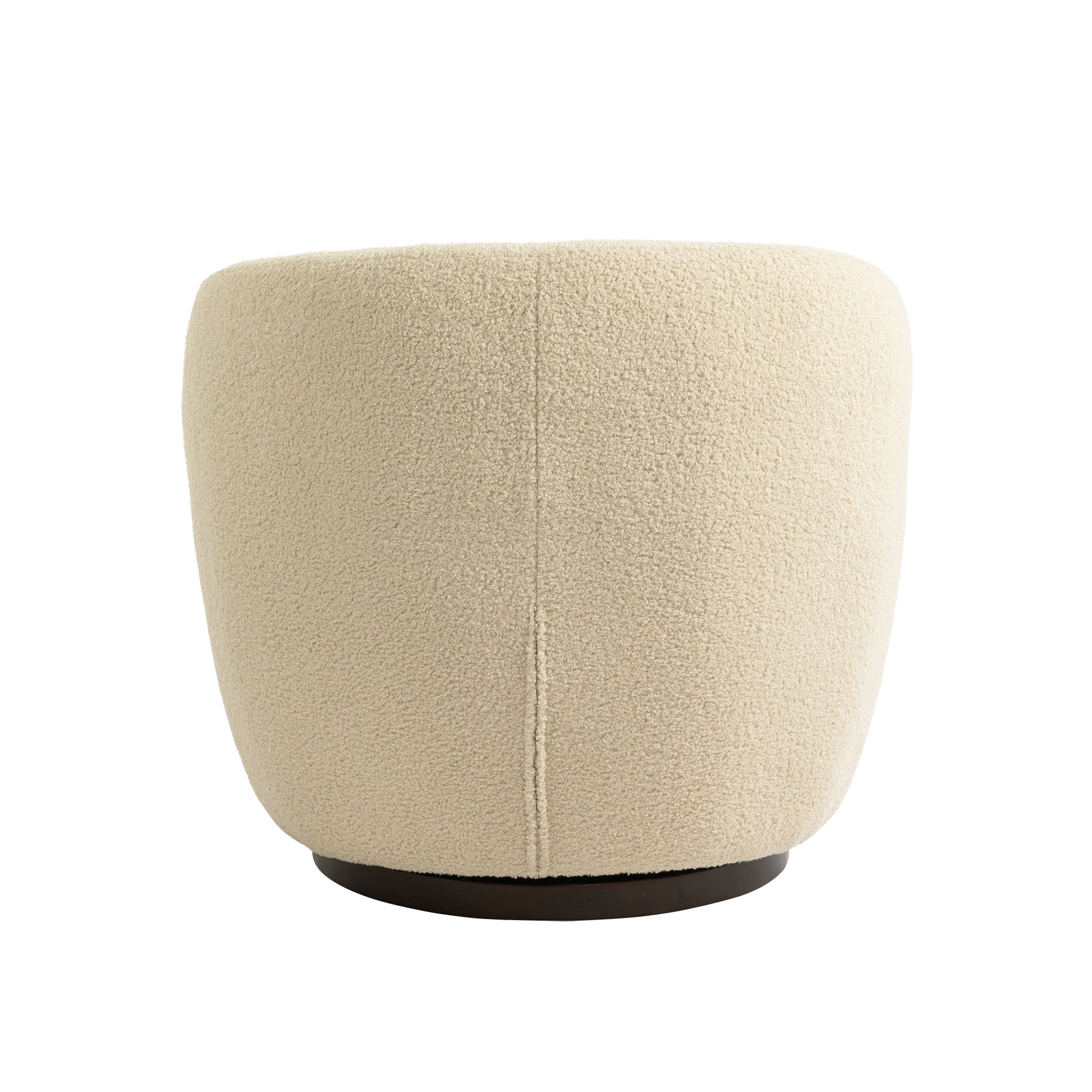 Upholstered Swivel Barrel Armchair With Storage Modern Living Room Side Chair For Bedroom Office Reading Spaces Teddy Fabric Beige Beige Foam Upholstered