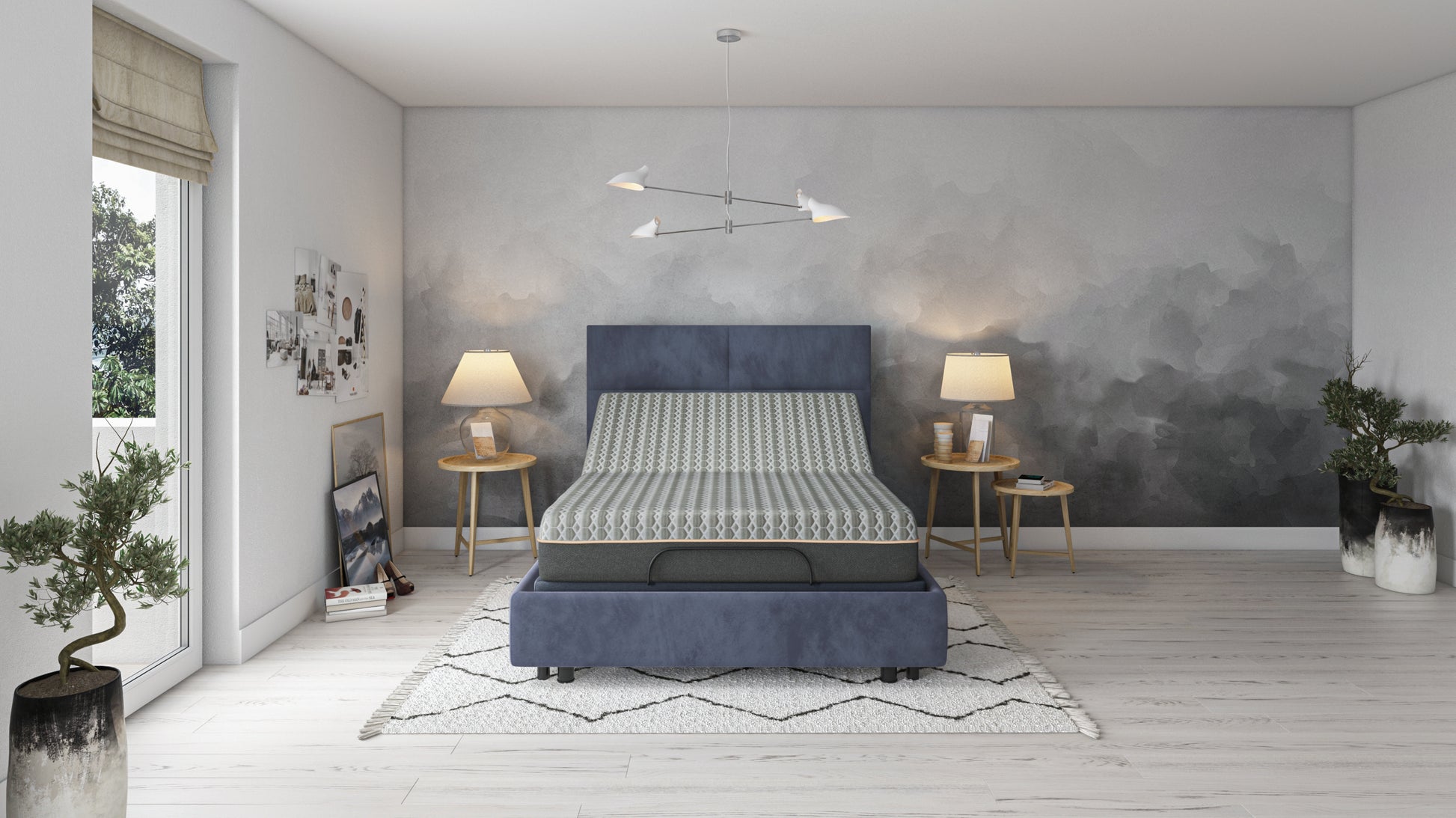 Copper Lux Hybrid 12" King Mattress With Copper Infused Contouring Memory Comfort Layer And Supportive Coil System Black Gray Foam Spring King