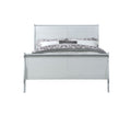 Platinum Full Bed Box Spring Required Full Gray Wood White Casual Sleigh Wood
