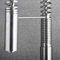 Dax Single Handle Pull Down Kitchen Faucet Brushed Finish Steel Gray Stainless Steel