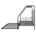 Twin Size Metal House Bed With Trundle, Black Twin Black Metal