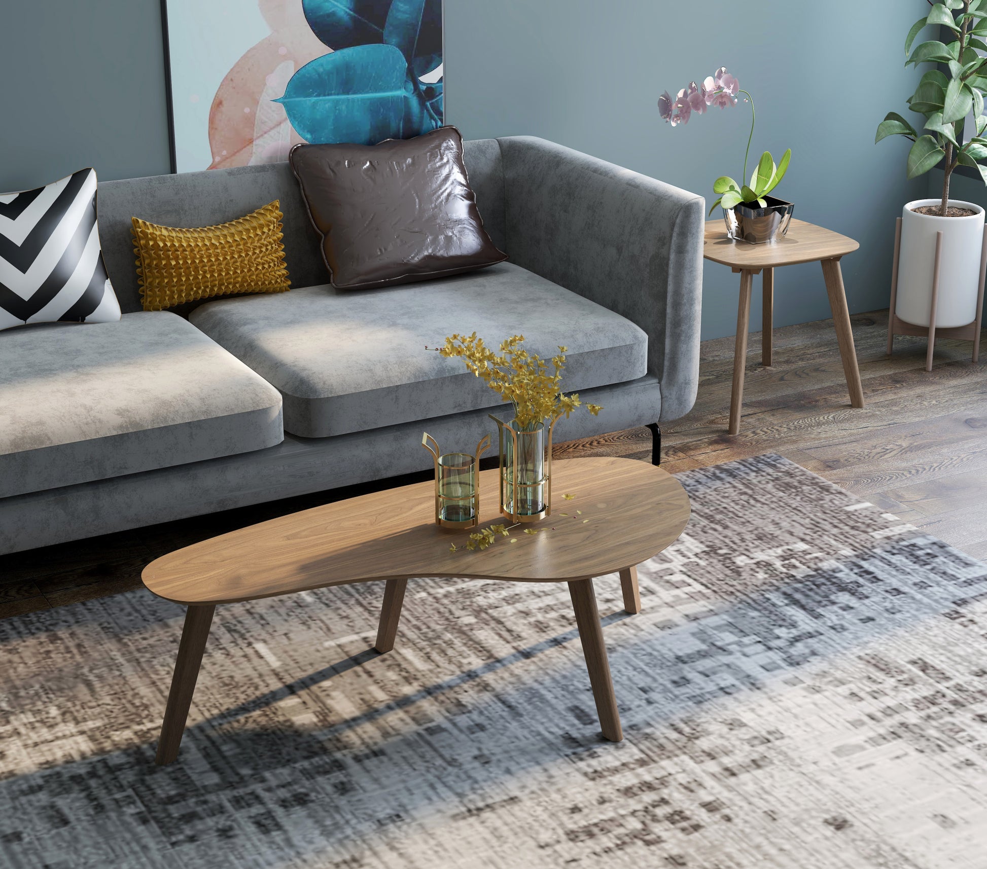 Pineda Brown End Table Brown Solid Wood