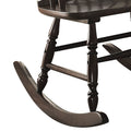 Arlo Black Finish Rocking Chair Black Synthetic Wood