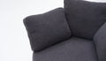 029 Teddy Fabric Swivel And Storage Chair With Back Cushion For Living Room,Dark Gray Dark Gray Primary Living Space Modern Foam Teddy