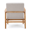 Beige Fabric Mid Century Modern Club Chair Beige Fabric