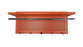 Esyspot Metal Powder Coating Hook Wall Mounted With Shelf In Orange Chrome,Orange Bedroom Contemporary Chrome Metal