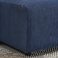 Modular Corduroy Upholstered 3 Seater Sofa Bed With Storage For Home Apartment Office Living Room, Free Combination, L Shapedblue Blue Wood Primary Living Space Medium Soft Pillow Back Eucalyptus Square Arms Foam Corduroy 3 Seat