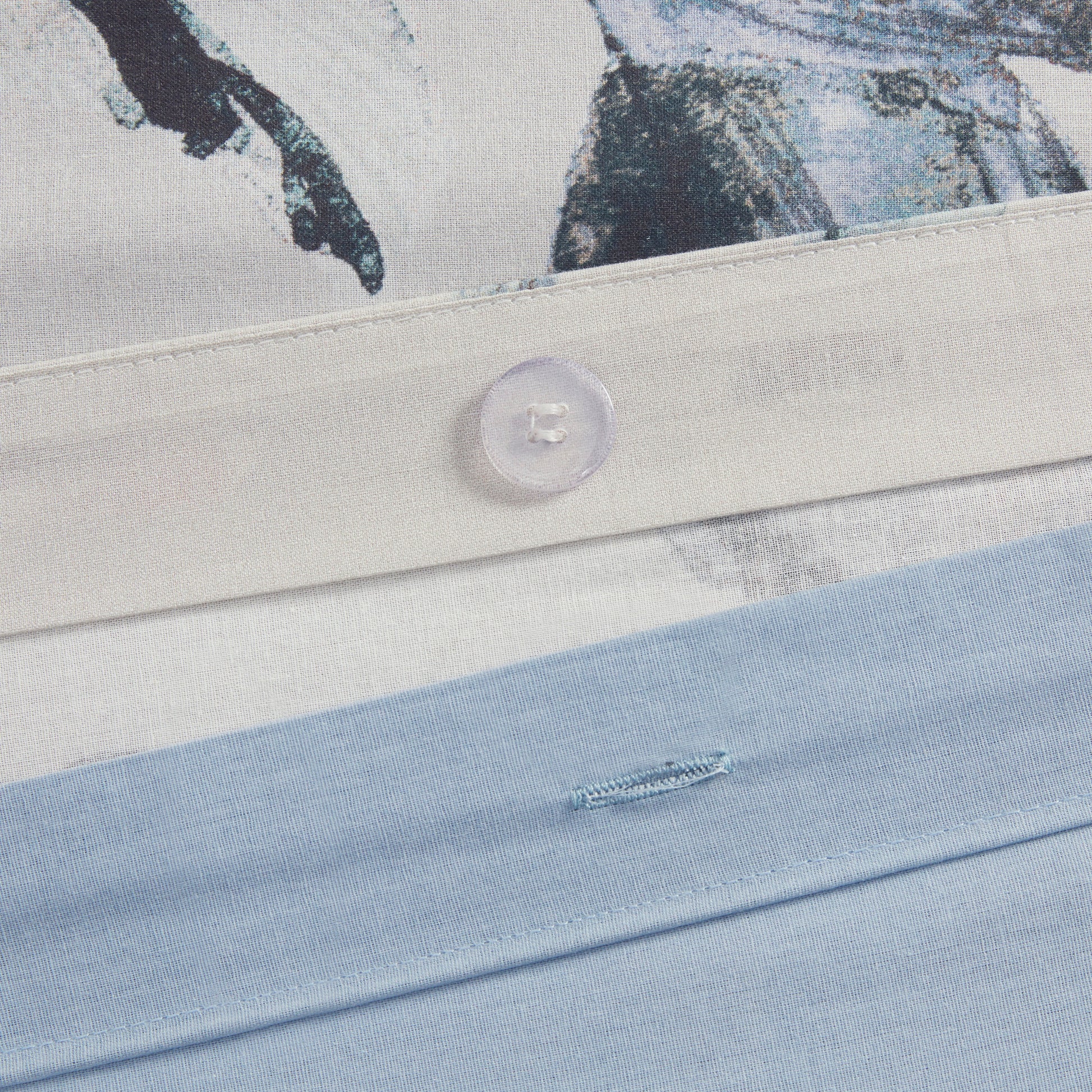 King Cal King 3 Piece Cotton Printed Duvet Cover Set King Multicolor Polyester