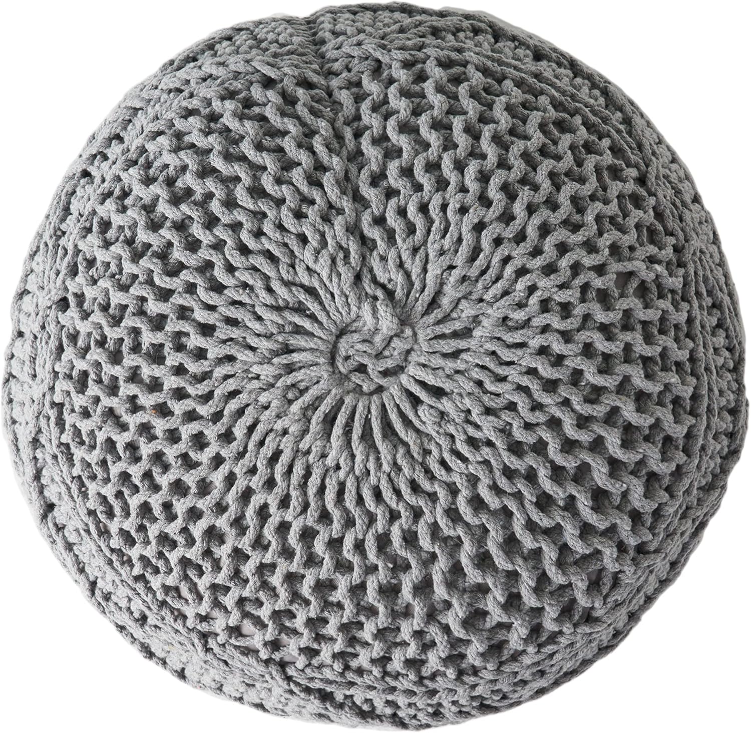 Malibu Pouf Grey Wool