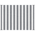 Outsunny Reversible Outdoor Rug, 9' X 12' Waterproof Plastic Straw Floor Mat, Portable Rv Camping Carpet With Carry Bag, Large Floor Mat For Backyard, Deck, Picnic, Beach, Gray & White Striped Multicolor Polypropylene