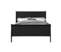 Black Queen Bed Box Spring Required Queen Black Wood Bedroom Pine Sleigh Wood