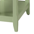 Light Green Accent Table With Bottom Shelf Light Green Primary Living Space Transitional Drawers Rectangular Wood