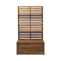 Sylmar Storage Bench With Rack Teak Acacia Wood