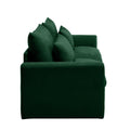 Modern Sofa 2 Seater Corduroy Fabric Sofa With Armrests For Apartment Living Room, Green Green Corduroy 2 Seat