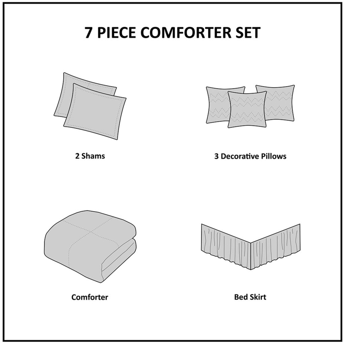 7 Pc Pieced Faux Suede Comforter Set Natural Full Full Natural Polyester