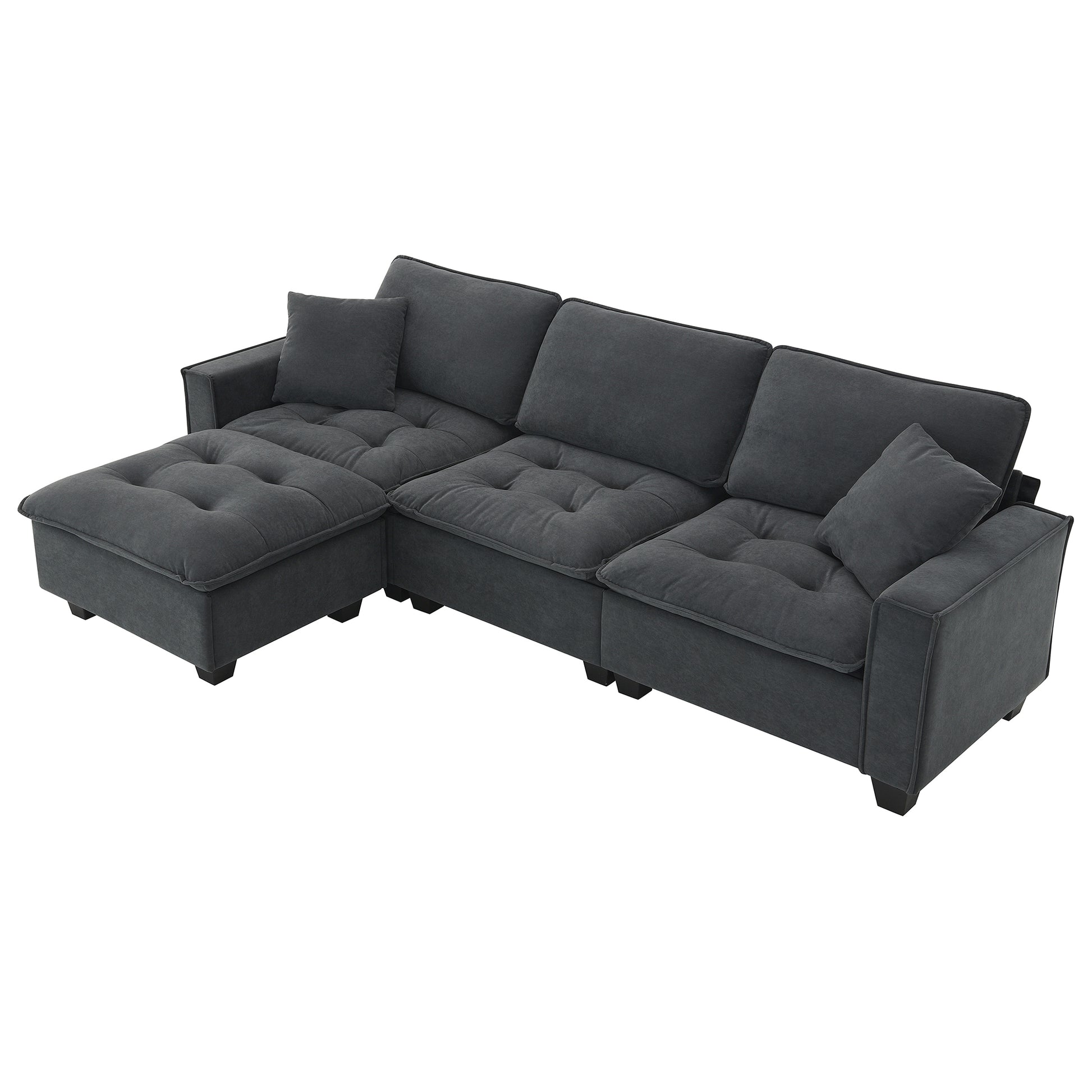 6006E Package Dark Gray Suede 1 Seat