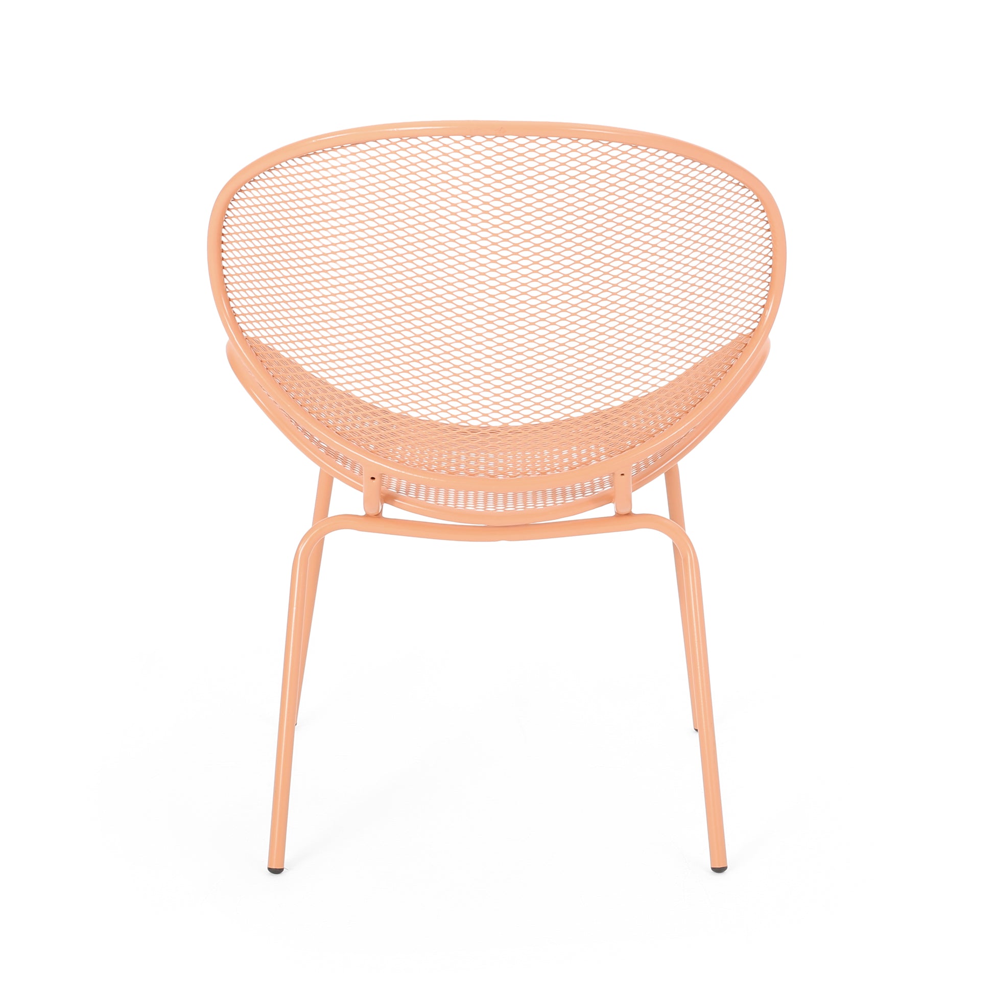 Elba Chair Set Of 2 Orange Iron