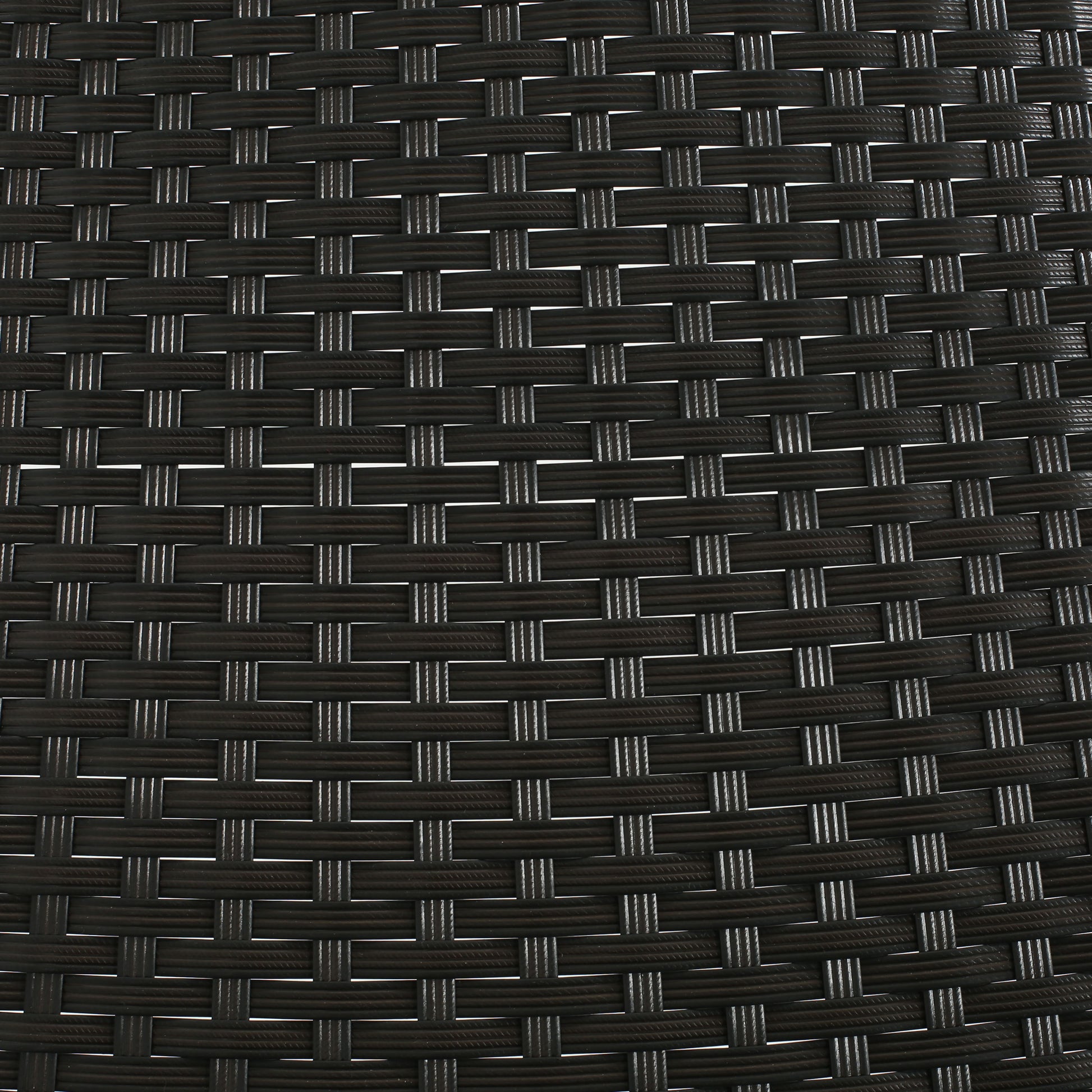 Dark Brown Chair 2 Black Accent Table Dark Brown Pe Rattan Iron,Wood