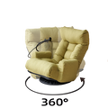 Adjustable Head And Waist, Game Chair, Lounge Chair In The Living Room, 360 Degree Rotatable Sofa Chair,Rotatable Seat Leisure Chair Deck Chair Green Metal Soft Cotton Metal