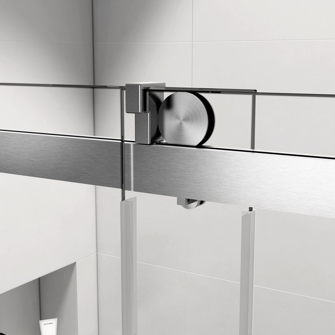 Roller Set With Wall Brackets And Anti Jump Knobs Only, 24D01P09 Chx Chrome Stainless Steel