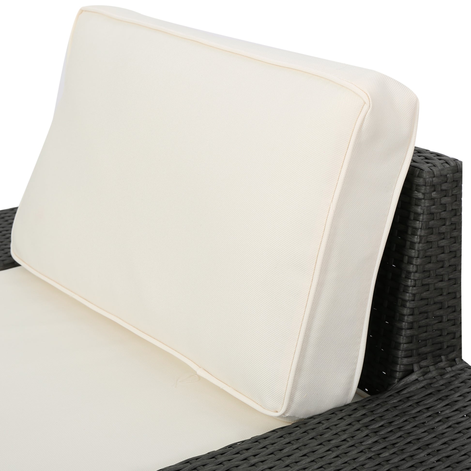 Santa Cruz Arm Chairs L & R Grey Pe Rattan Iron