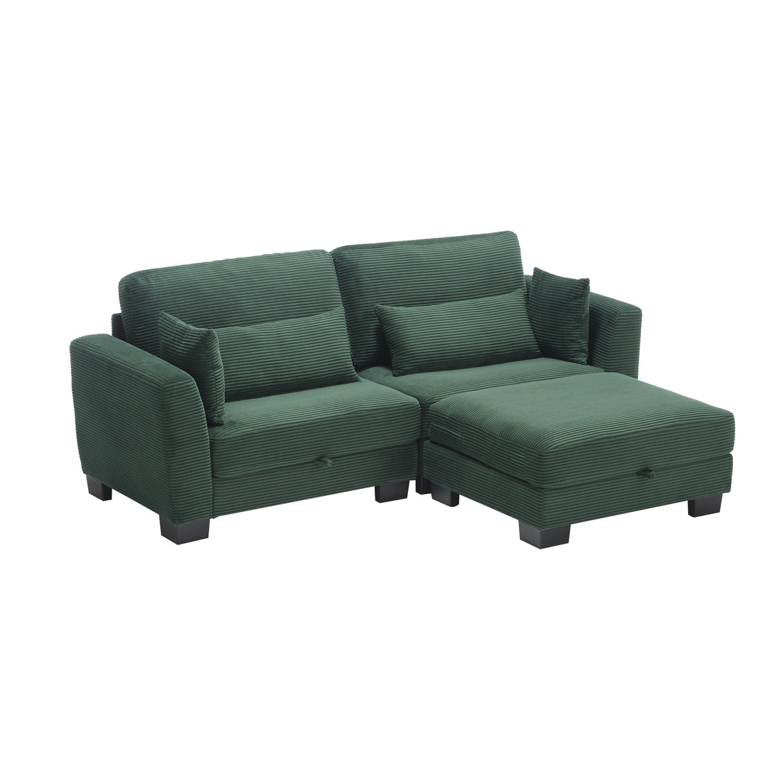 United Modular Sectional Sofa L Shaped Modular Couch With Reversible Chaise Modular Sofa Sectional Couch With Storage Seats Emerald Velvet 2 Seat