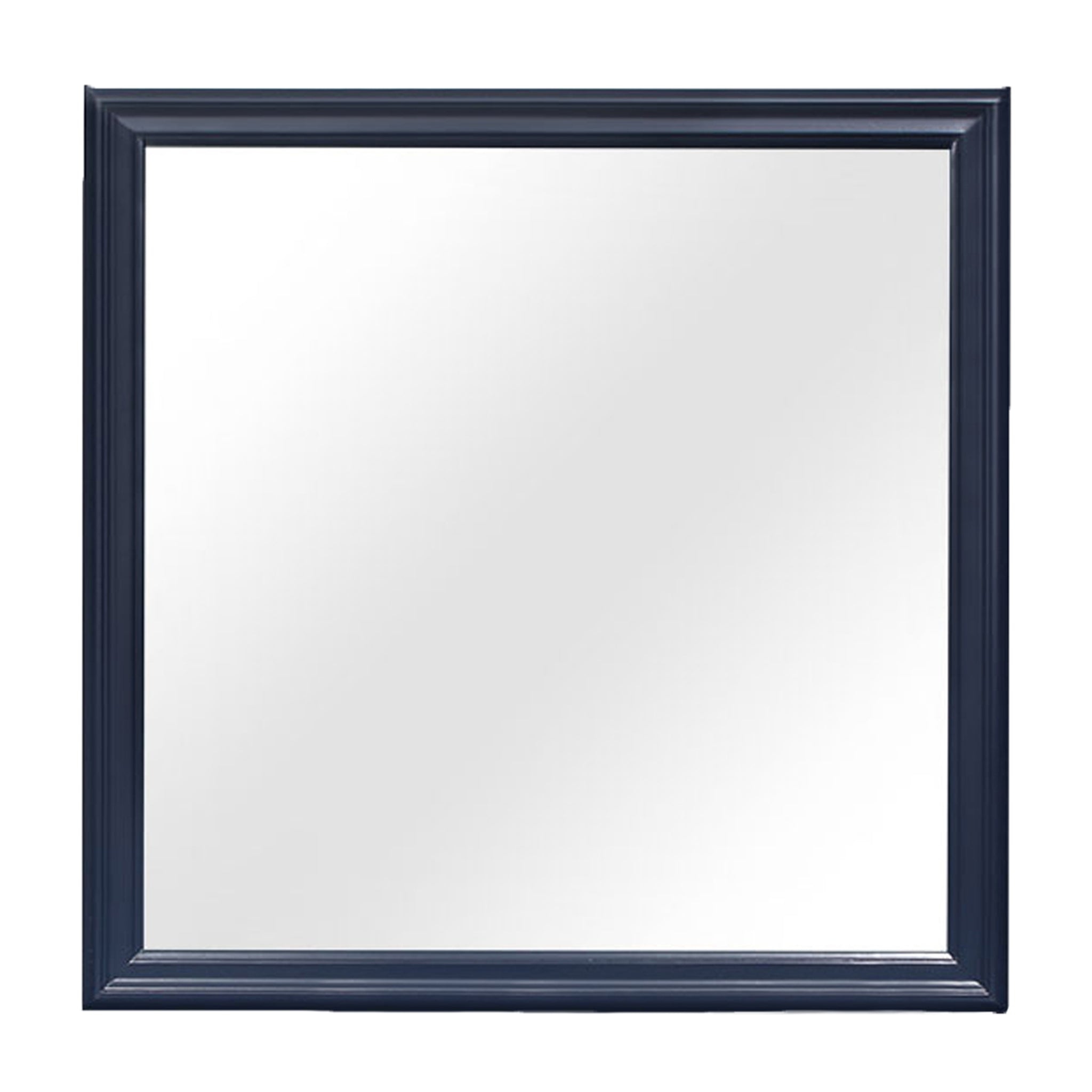 Charlston Blue Mirror Blue Solid Wood Mdf