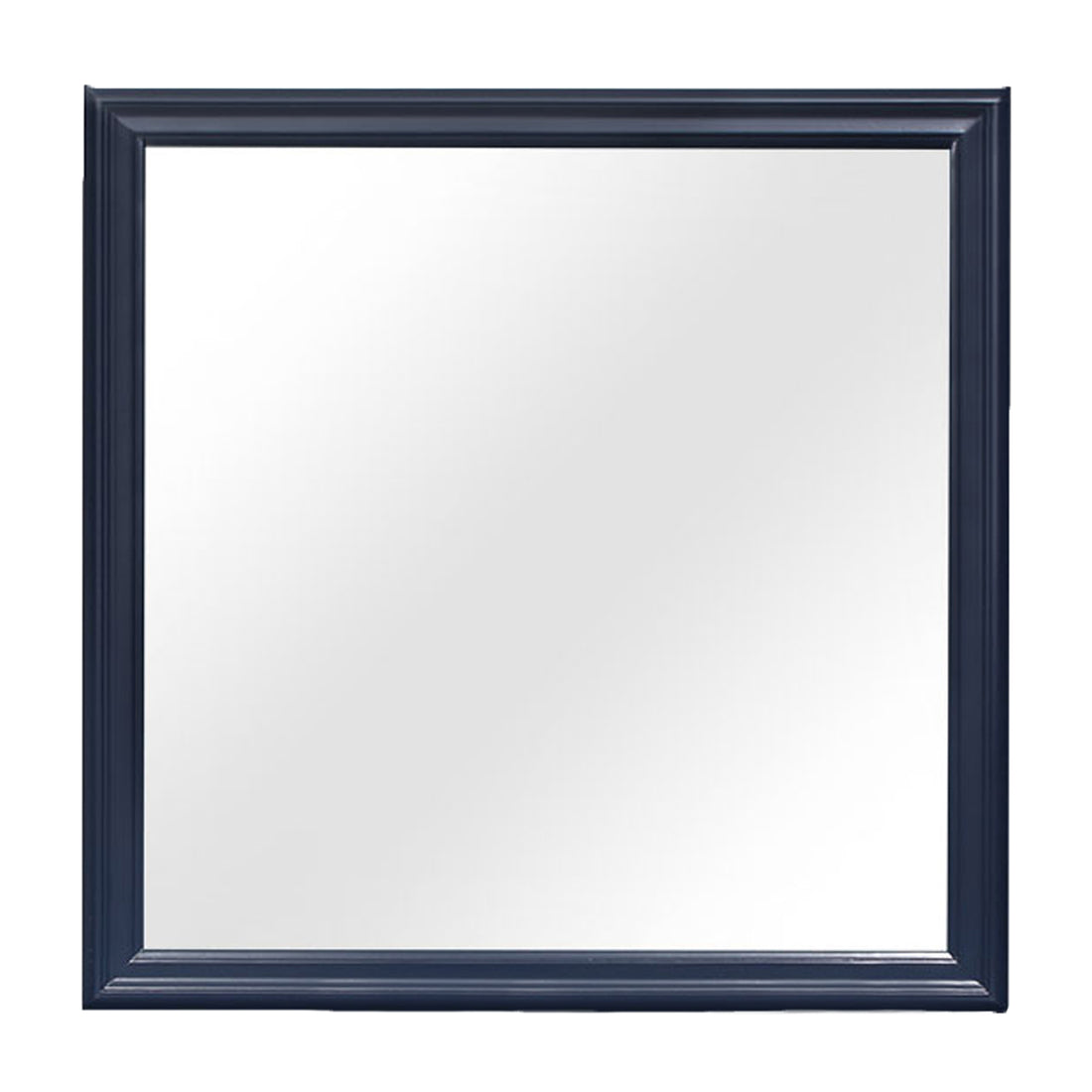 Charlston Blue Mirror Blue Solid Wood Mdf