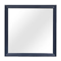 Charlston Blue Mirror Blue Solid Wood Mdf