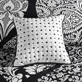 7 Piece Cotton Printed Comforter Set Black Cal King California King Black Polyester